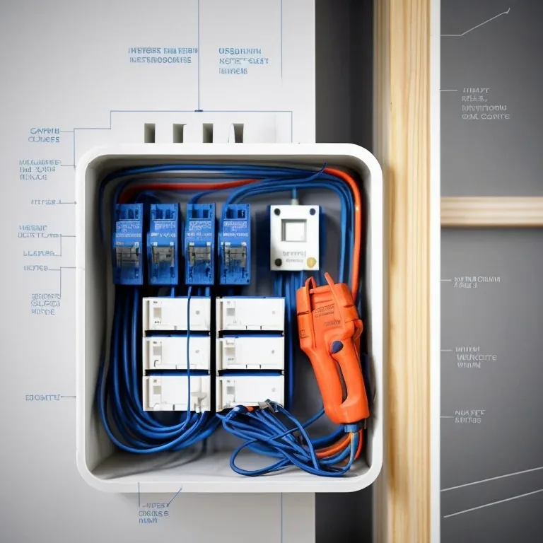 Técnico con equipo realizando pruebas en tablero eléctrico