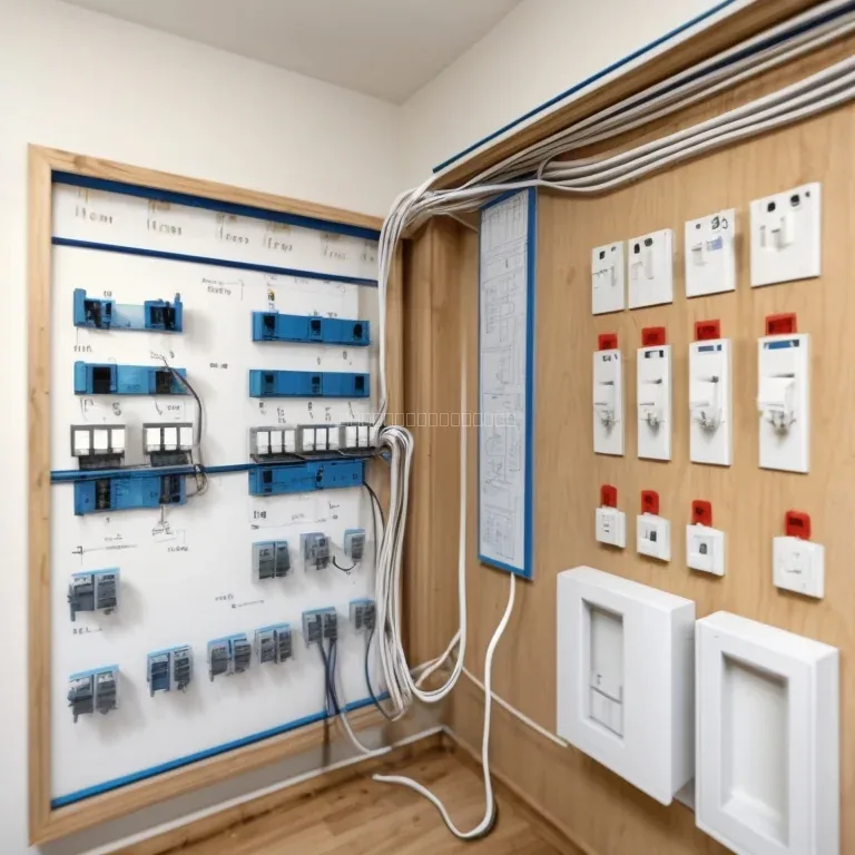 Técnico con equipo realizando pruebas en tablero eléctrico